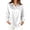 White, variant on HOWPAY Dress Shirts for Women Button down Long Sleeve Solid Color Business Dressy Casual Collared Blouses Lightweight Office Fall Clothes Black L