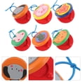 thumbnail image 3 of 6PCS Wooden Castanet Kids Toddlers Adults Musical Instrument Finger Castanet, 3 of 9