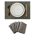 thumbnail image 1 of Mantel Individual de lino, tapete de mesa de lino fino, se puede lavar, aislamiento antideslizante para el hogar, 1 of 7