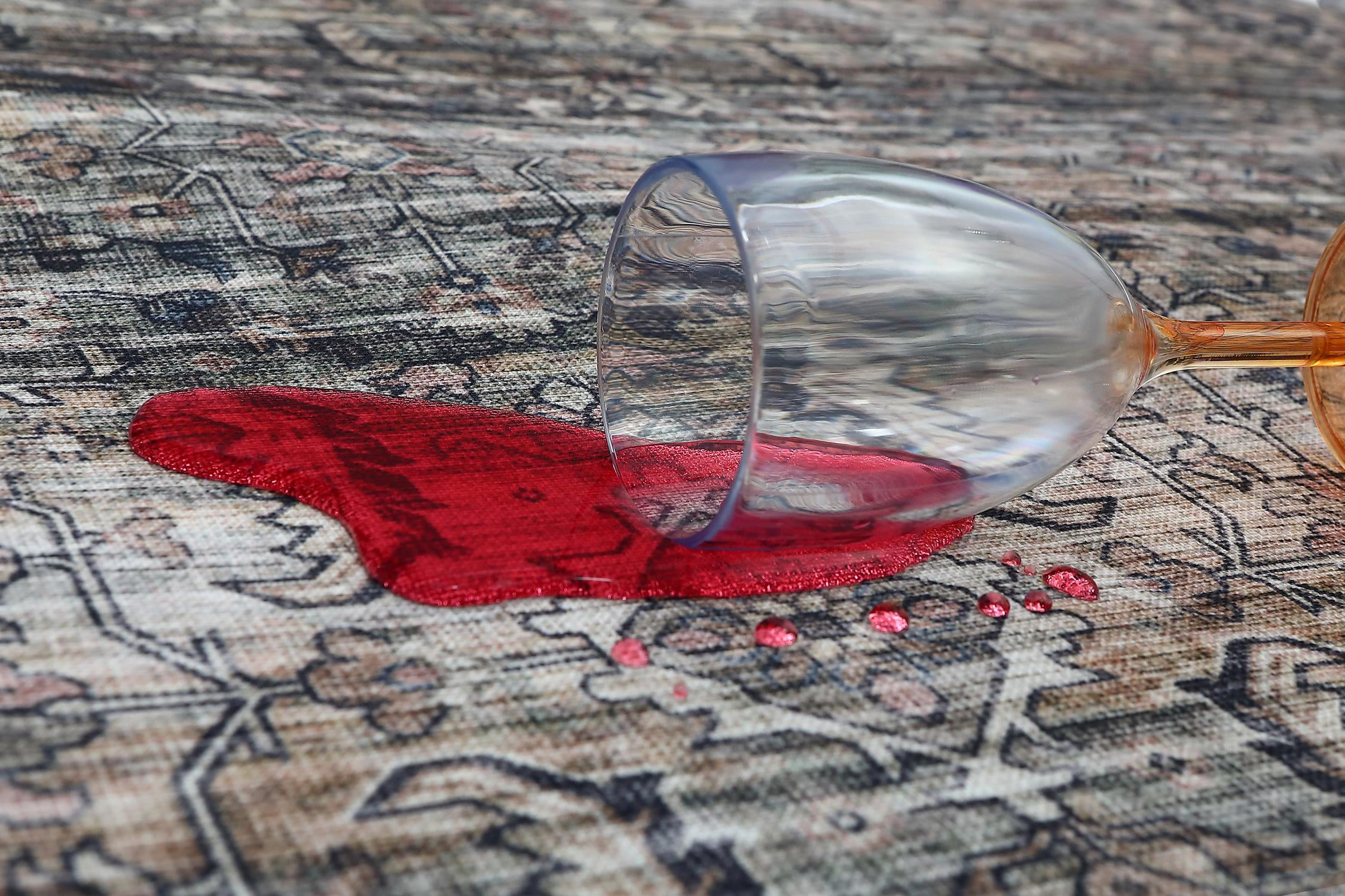 Rug Branch Emir Collection Traditional Oriental Distressed Water-Repellent Area Rug