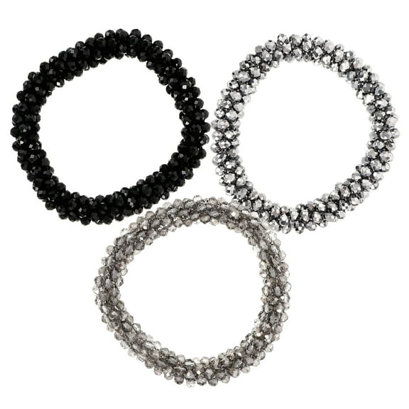 Worgeous  3 Pcs Beautiful Accessories Braided Barrettes for Thick Hair