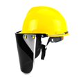 thumbnail image 2 of Casco para motosierra con protector facial Casco para desmalezar con visera facial Protector facial resistente para silvicultura Jardín Comer malezas, 2 of 8