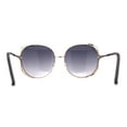 thumbnail image 4 of Womens Oversize Jewel Metal Rim Butterfly Designer Sunglasses Gold Smoke, 4 of 4