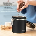 thumbnail image 5 of Mixpresso 16 Oz Stainless Steel Airtight Coffee Canister Vacuum Sealed, 5 of 9