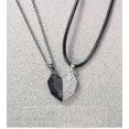 thumbnail image 1 of Couples Gifts Couples Necklaces For Him & Her 2 Pcs Magnetic Matching Heart Pendant Necklace Women GuanGuan, 1 of 2