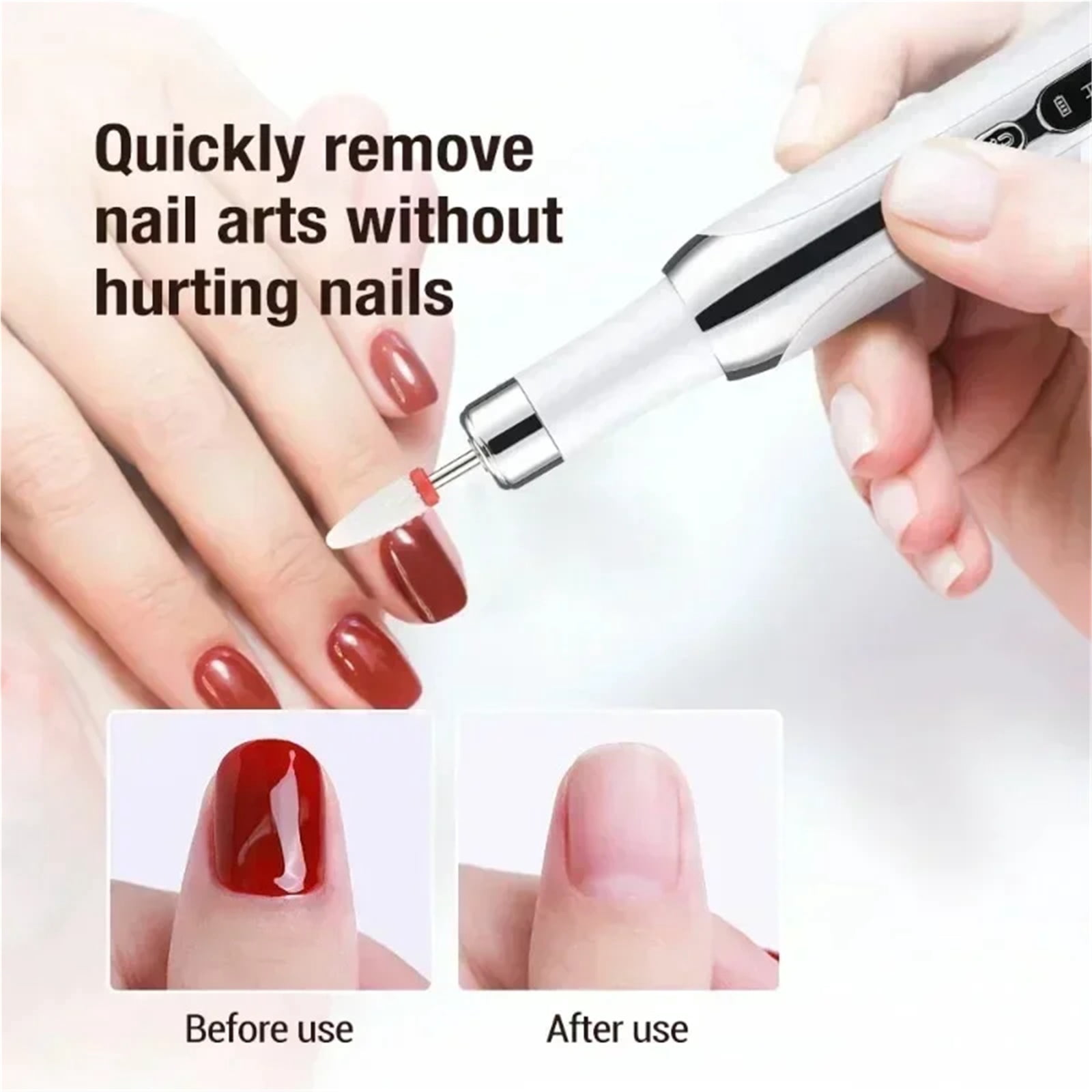 Electric Nail Drill Machine Set Polish Manicure Professional Nail Polishing Tool Pedicure Grinding Equipment Mill for Gel Nail