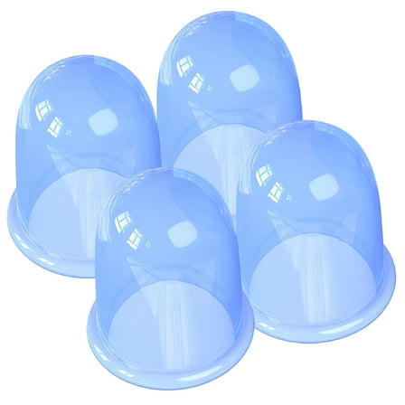XIRQI Suction Cup for Body Massager Silicone Cupping Vacuum Device 4pcs (Blue)
