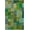 Green, variant on LR Home Blue Patchwork Quilt Cotton Throw Blanket, 50" x 70"