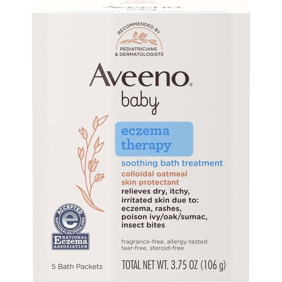 Aveeno Soothing Bath Powder with Colloidal Oatmeal, 3.75oz, 3-Pack
