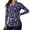 Jellyfish Fish, variant on Xoenoiee Jellyfish Fish Print Womens Golf Shirt Long Sleeve Polo Shirts Quick Dry Tennis Tops V-Neck Blouses with Collar Pickleball Shirts Golf Outfits for Gym Hiking Jogging, 2XL