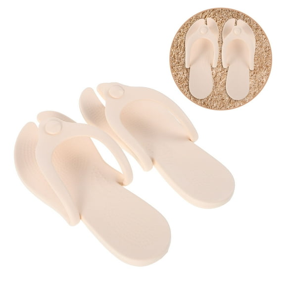Raindrops 1 Pair Women Slippers Foldable Shower Shoes For Hotel Gym And Spa Lightweight And Portable For Airplane Travel Bathroom And Swimming