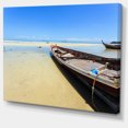 thumbnail image 2 of Traditional Thai Boat on Beach - Seashore Canvas Art Print, 2 of 4