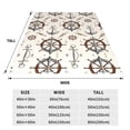 thumbnail image 3 of Cauagu Anchor with Rope Pattern Flannel Bed Blankets,Fleece Blanket Comfortable Air Conditioning Blanket for Sofa Bed Travel Couch & Living Room -50"x40", 3 of 8