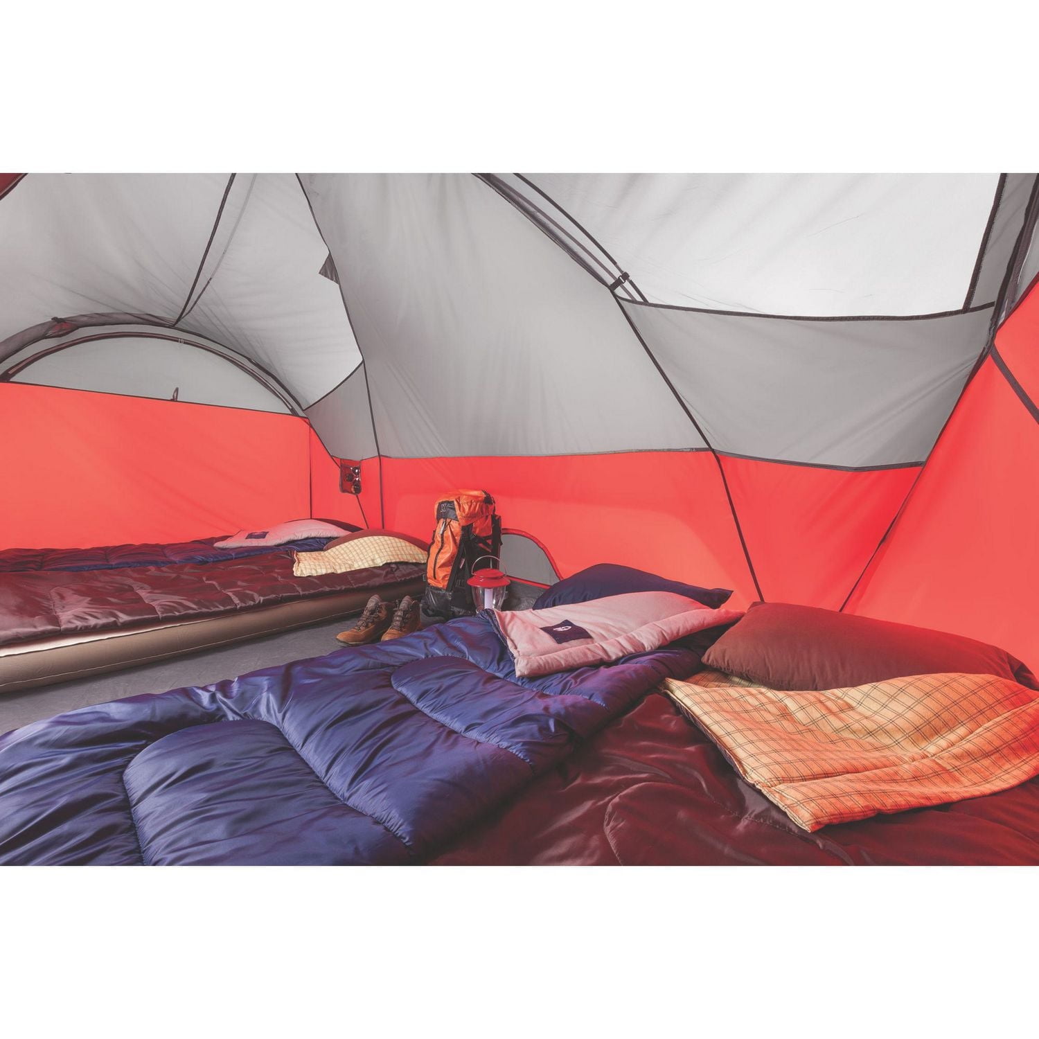 Coleman Bristol 8-Person Modified Dome with Hinged Door, Orange