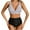 #312-Black, variant on Warop Women's Halter Neck Cross Strap Bikini Set with Removable Padded Cups, 2 Piece Swimsuit for Beach and Pool