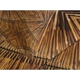 thumbnail image 4 of Ambesonne Tribal Quilted Bedspread Set 3 Pcs, Eastern Trippy Wood Pattern, King Size, Ginger, 4 of 5