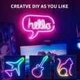 thumbnail image 3 of Biwat 50ft LED neon Lights 24V RGB LED neon Rope Lights with Remote Control APP Control IP65 Waterproof Flexible Neon LED Strip Lights for Bedroom Room Outdoors, 3 of 4