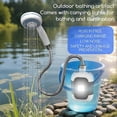 thumbnail image 5 of Portable Shower for Camping 2000mAh Rechargeable Outdoor Showerhead Camp Shower Pump for Pet Cleaning Beach Washing, 5 of 5