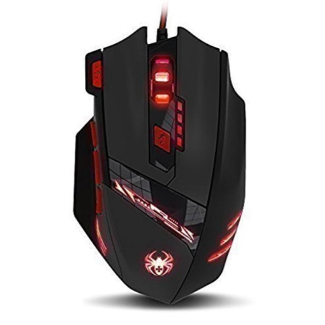 Zelotes Computer Mouse Portable Corded Wired Optical Gaming Mice with