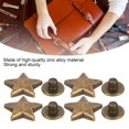 thumbnail image 4 of Garosa Star Shape Rivet,50 Sets Star Shape Rivet 12MM Flat + Screw Clothes Accessory Anti‑Corrosion Zinc Alloy,Belt Rivet, 4 of 8