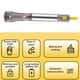 thumbnail image 4 of Pequeña leche eléctrica Frecuencia de acero Huevo de acero High Beater High Battery Travel Whisk Foamer Herraming Herramienta Utensilio Café Amarillo Inevent HA010252-03, 4 of 6