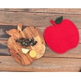 thumbnail image 7 of Drew DeRose Designs apple shape serve board with potholder set 10”x9” & 8.5”x8.5”, 7 of 7