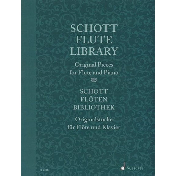 Schott Flute Library: Original Pieces for Flute and Piano, Basso ad lib.