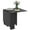 Noir, variante sur HOMCOM Table à Manger Pliable avec Étagères de Rangement, Abattants et Roues, Blanc