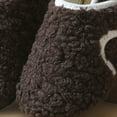 thumbnail image 4 of Quealent Toddler House Slippers - Boys & Girls Winter Kids Indoor Home Shoes - Warm Socks Coffee for Size 13, 4 of 7