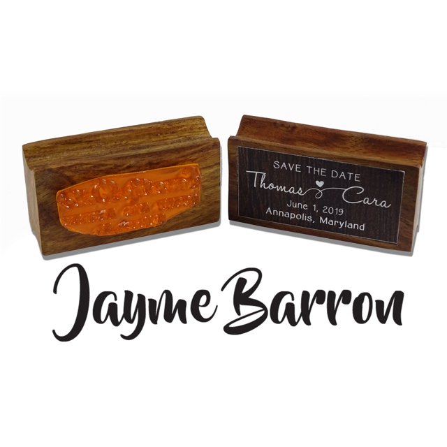 Printtoo Custom Wood Mount Signature Rubber Stamp Custom Personalized Stamper-2.2 x 0.86 Inches