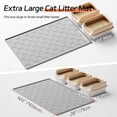 thumbnail image 4 of Extra Large Silicone Cat Litter Mat, Waterproof/Urineproof, Litter Recycling, Easy to Clean, Soft on Kitty Paws (28"X40"-Grey), 4 of 7