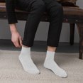 thumbnail image 5 of Women's Casual Crew Socks, Women's Value, Crew Soft Moisture-Wicking Socks-Light gray, 5 of 5