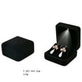 thumbnail image 4 of Weilifangwps Velvet Earring Studs Box with LED Light Jewelry Display Gift Box for Birthday Anniversary, 4 of 4