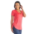 thumbnail image 3 of Womens Criss Cross Neck Tunic Top, 3 of 9