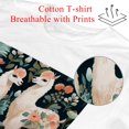 thumbnail image 2 of Alpaca Classic White Cotton T-Shirt for Men - Soft Crewneck Tee Made with 100% Cotton- Stylish and Versatile Design - Size Options Available, 2 of 5