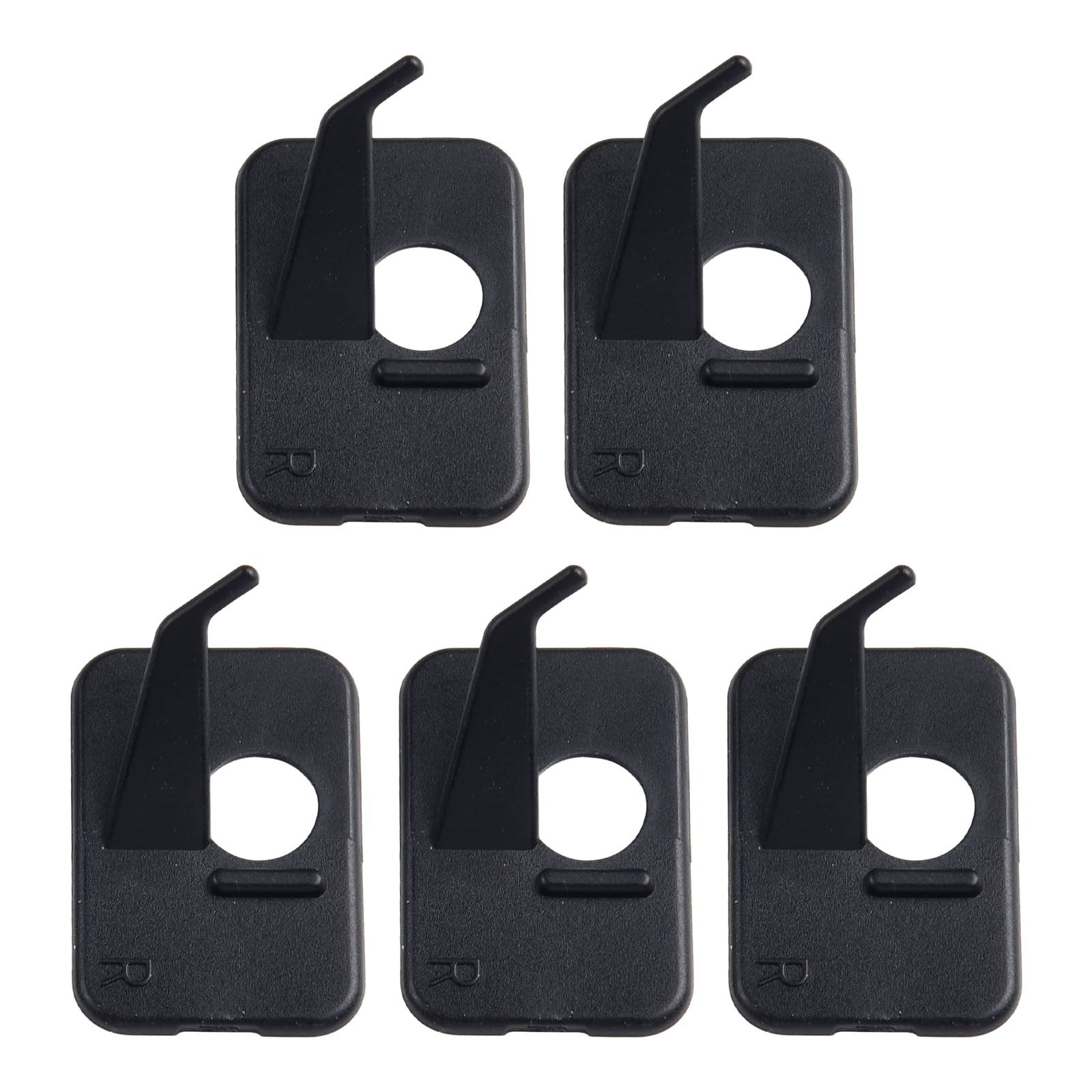 Tbest Lot De 2 Repose-Flèches Adhésifs Pour Arc Recourbé – Patch Cuir Souple Antidérapant, Protection Flèches Noir