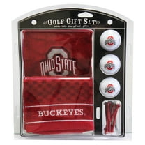 Team Golf NCAA Ohio State Buckeyes Golf Towel Golf Ball and Tee Set, White, 2.44 lb, 3 Count