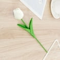 thumbnail image 3 of 1pcs Artificial Tulip Flowers 13" Fake PU Tulips Bouquet Faux Flowers Tulips for Floral Arrangements Table Centerpieces Kitchen Home Indoor Easter Spring Valentine's Day Decorations, 3 of 9