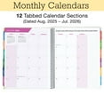 thumbnail image 6 of Aug 2025-Jul 2026 Lite Teacher Lesson Planner 2025-2026, Notebook 8.5x11 Daily Weekly Monthly Organizers, 7 Periods, Dated Calendar, Page Tabs, Bookmark, and Planning Stickers (Pastel Peacock), 6 of 6