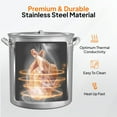thumbnail image 3 of Zimtown 82qt Fryer Pot Turkey Pot Boil Pot Kit Stainless Steels, 3 of 7