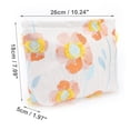 thumbnail image 2 of Bolsa de maquillaje floral portátil para mujeres para actividades al aire libre, viaje, color de lienzo variado, 2 of 3