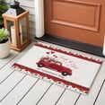 thumbnail image 3 of Rectangle Rug 2x3ft Area Rug,Valentine's Day Romantic Rose Truck Area Rugs for Living Room Bedroom,Red Love Flower Art Floor Mat Non-Slip Non-Shedding Carpet Indoor Accent Rugs, 3 of 9