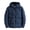 Dark Blue, variant on fartey Men's Plus Size Puffer Hooded Jackets Holiday Deals Baggy Fit Full Zip Drawstring Thicken Cotton Coat Thermal Cozy Zipper Pockets Winter Ski Parka Jacket, M-4XL
