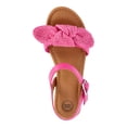 thumbnail image 4 of Wonder Nation Girls Raffia Swim Bow Sandals, 4 of 6