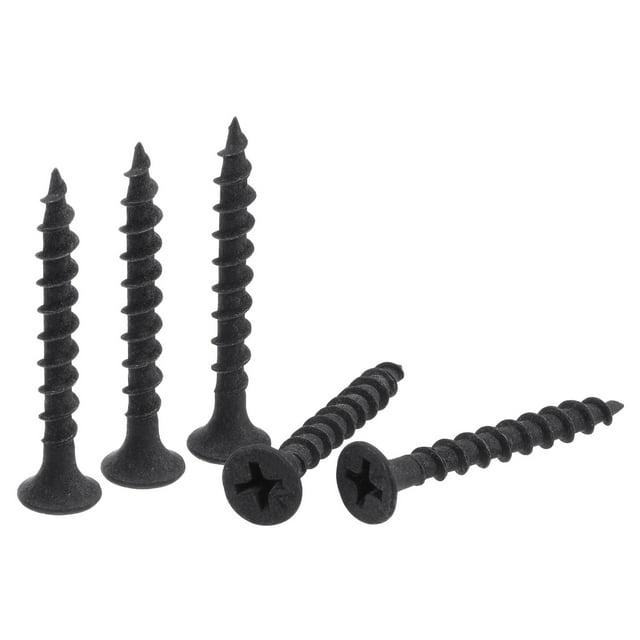 Tornillos de madera Uxcell #8 x 1 3/8 pulgadas de acero al carbono autoperforantes paquete de 100