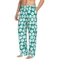 thumbnail image 6 of Logiee Green Baseball Print Pajama Pants for Men,Men’s Pajama Bottoms,Mens PJ Pants with Pockets & Button Fly-Medium, 6 of 6