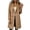 Khaki, variant on Edvintorg Jackets for Women Trendy Notch Lapel Long Coat Long Sleeve Open Front Outerwear with Pocket Women Clothing Wine XS-2XL