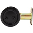 thumbnail image 3 of Stone Harbor Hardware Round Pocket Door Lock, Passage Function, 2-3/4" Backset, Matte Black, 3 of 3