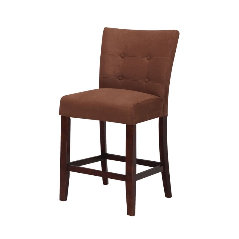 ACME Furniture Baldwin 24" Counter Stool in Chocolate (Set of 2