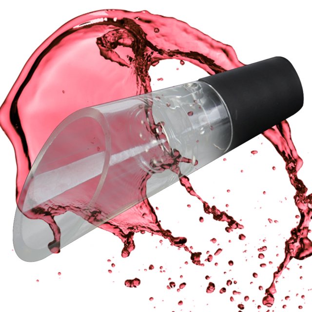 Práctico vertedor de vino acrílico, boquilla compacta para botella, regalos portátiles para amantes del vino Wdftyju Libre de BPA
